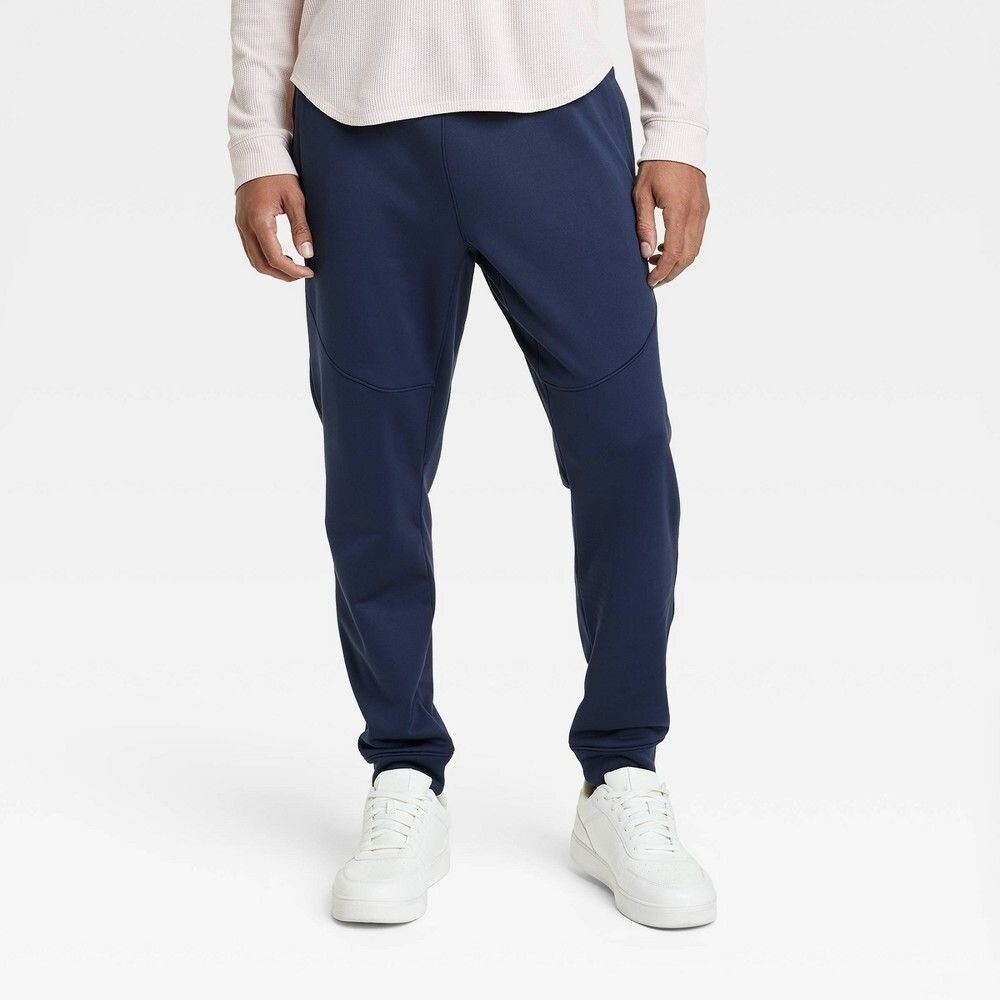 Men's Fleece Joggers - All in Motion™ Blue XXL